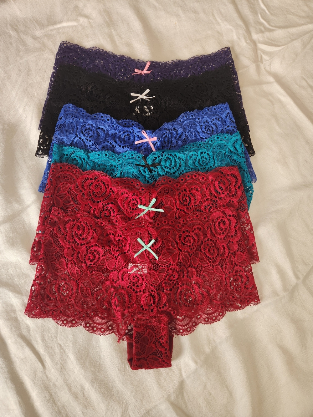 6 XS NWOT Lace Panties